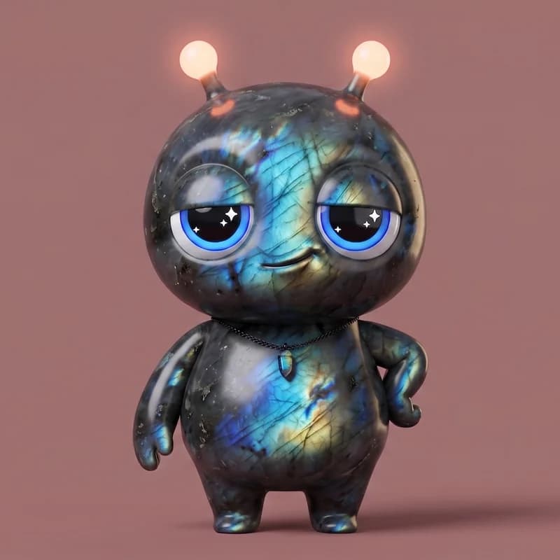 Labradorite - Born in a vein of dark stone that hides every color at once
