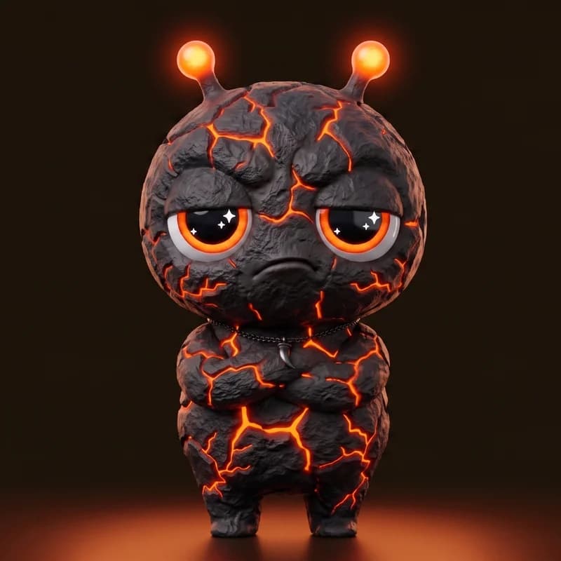 Volcanic Rock - Born in a magma chamber beneath a volcano